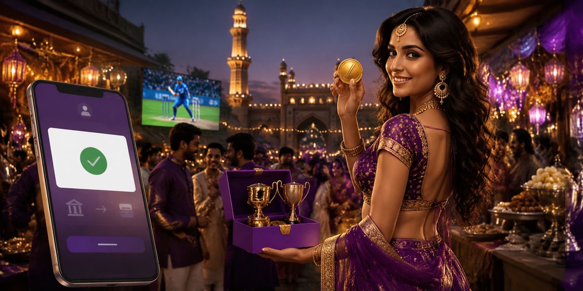 Cricket betting excitement in India at night